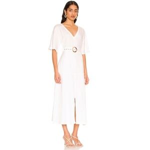 Sienna White Linen Dress